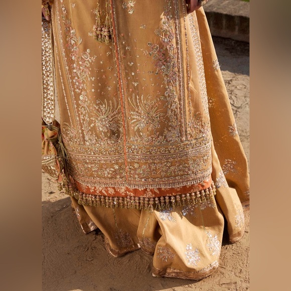 Pakistani Indian Brand Hussain Rehar festive fancy party wear dress suit - Picture 3 of 16